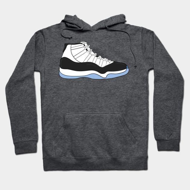 Air Jordan XI (11) - Concord Hoodie by WalkDesigns